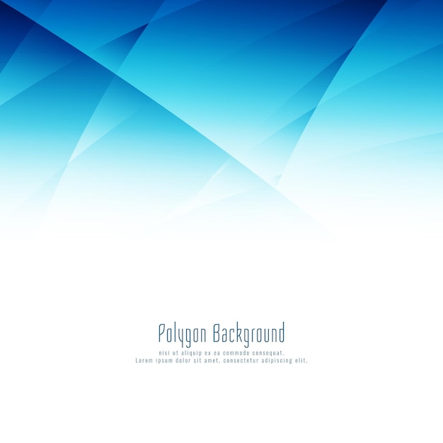 Abstract blue polygon modern design background