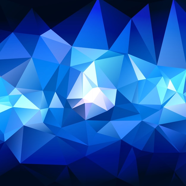 Abstract blue polygonal background