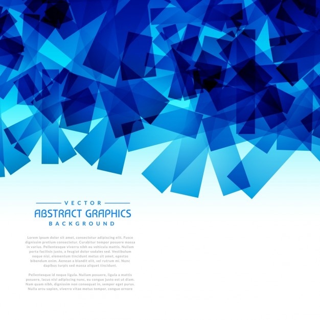 Free vector abstract blue shapes background