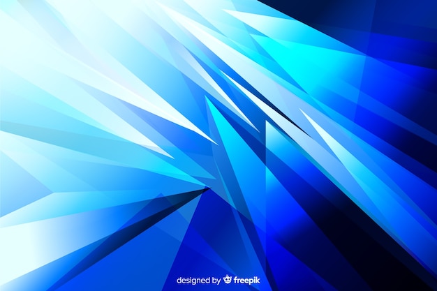 Free vector abstract blue shapes background