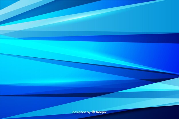 Abstract blue shapes decorative background