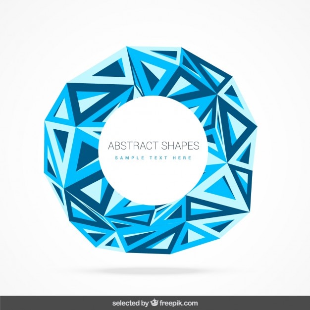 Free vector abstract blue shapes