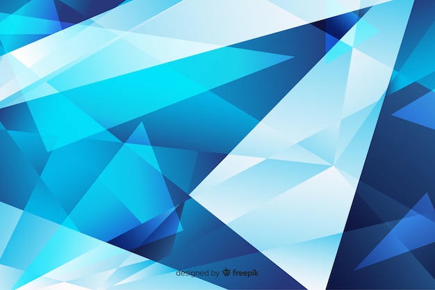 Abstract blue sharp shapes background
