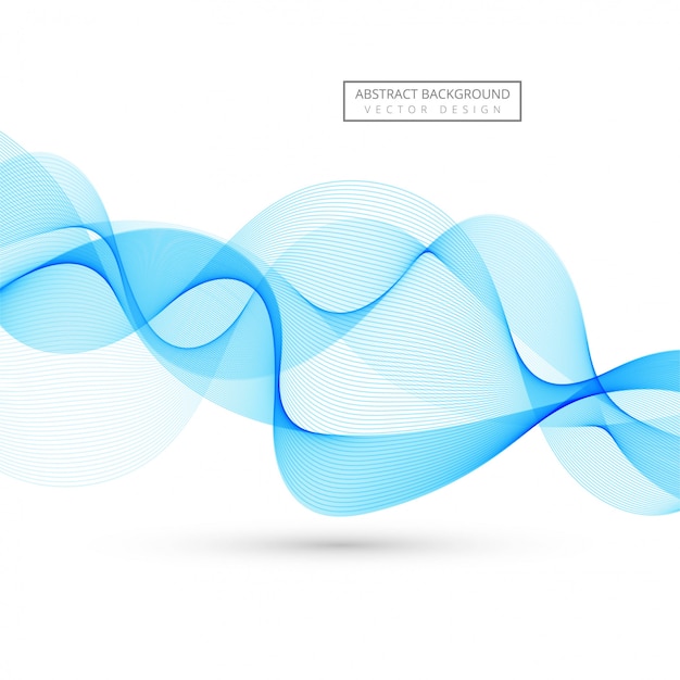 Free vector abstract blue smoke wave background