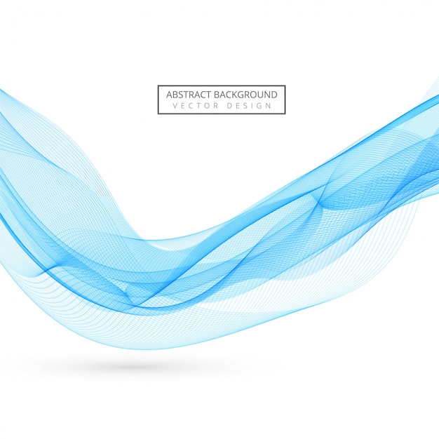 Abstract blue smoke wave background