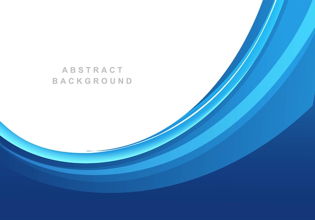 Download Free Abstract Blue Smooth Flowing Elegant Wave Background Vector Template