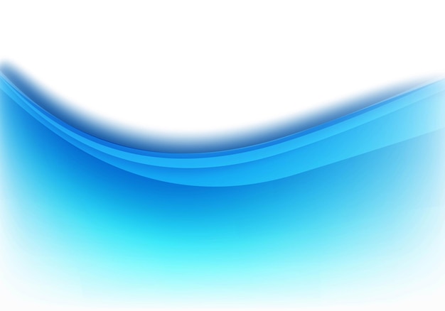 Free vector abstract blue smooth flowing elegant wave background