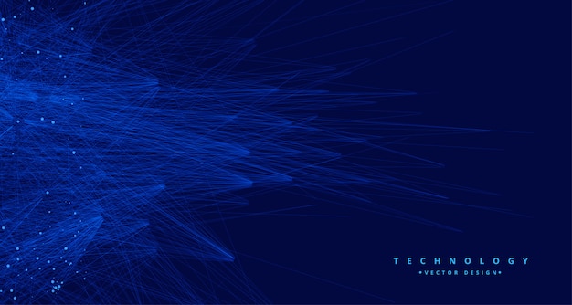 Abstract Blue Tachnology Big Data Ai Background