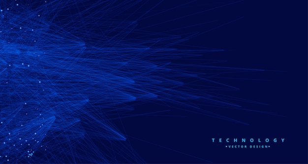 Abstract blue tachnology big data ai background