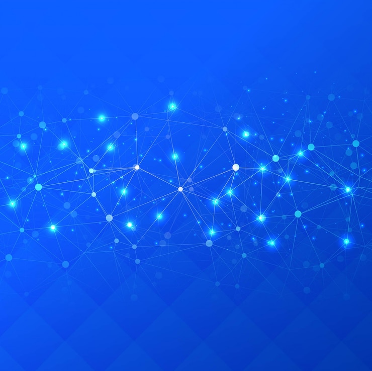 Free Vector abstract blue techno background