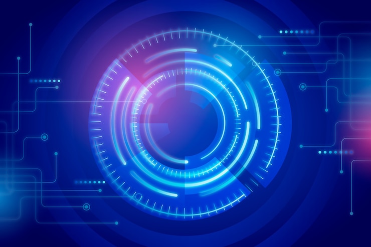 Free Vector abstract blue technology background