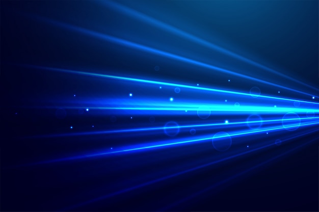 Abstract blue technology rays background