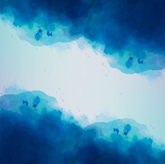 抽象的な青い水彩の背景