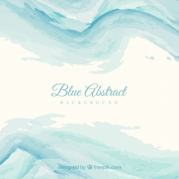 Abstract blue watercolor background 