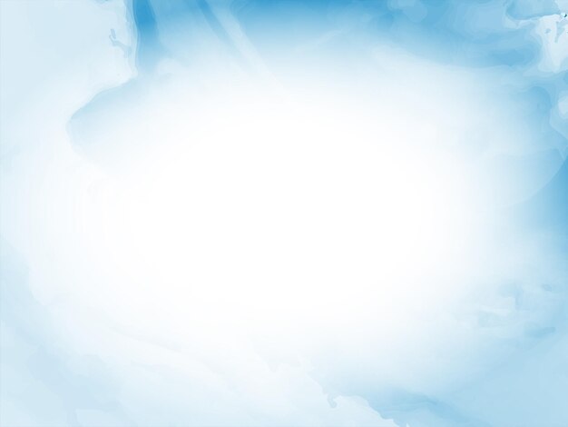 Abstract blue watercolor decorative background design
