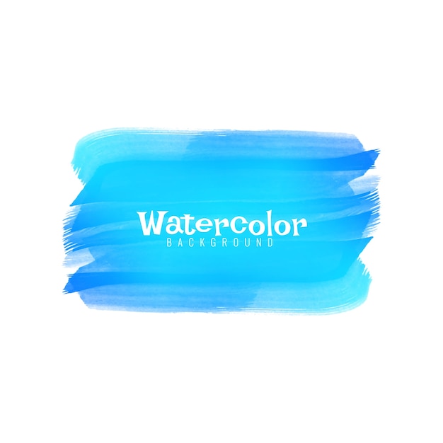 Abstract blue watercolor design background