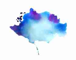 Free vector abstract blue watercolor liquid splatter texture background