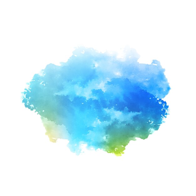 Abstract blue watercolor splash design background 