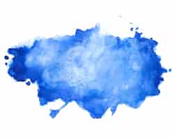 Free vector abstract blue watercolor stain texture background design