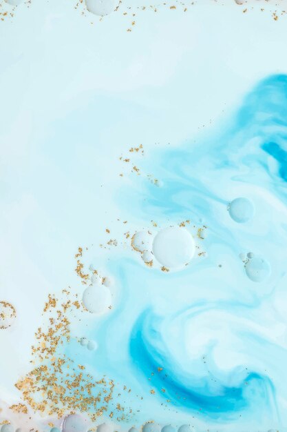 Abstract blue watercolor with gold glitter background vector