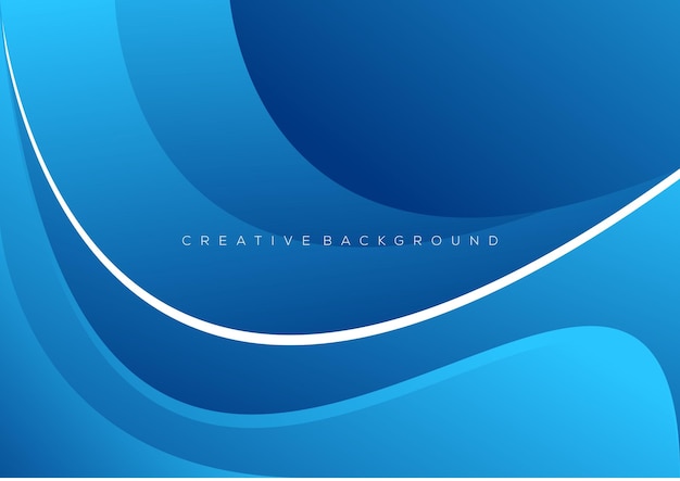 Abstract Blue Wave Background Design Gradient Color Free Vector