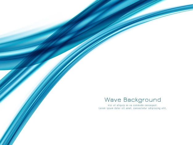 Free vector abstract blue wave background