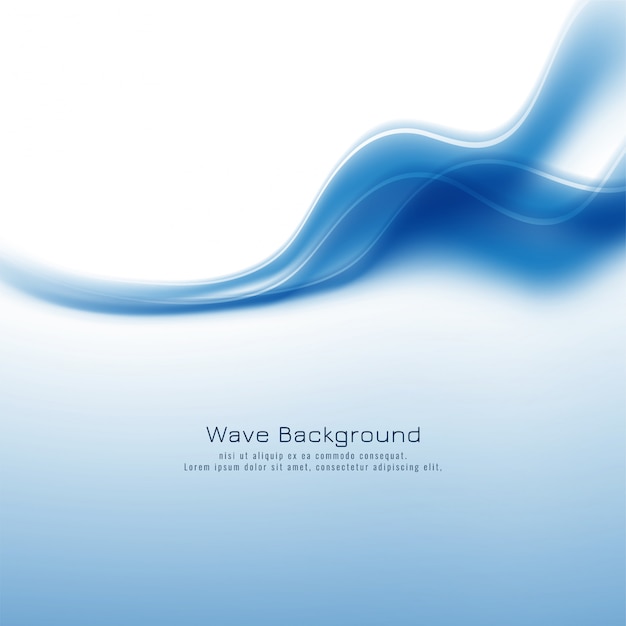 Free vector abstract blue wave background