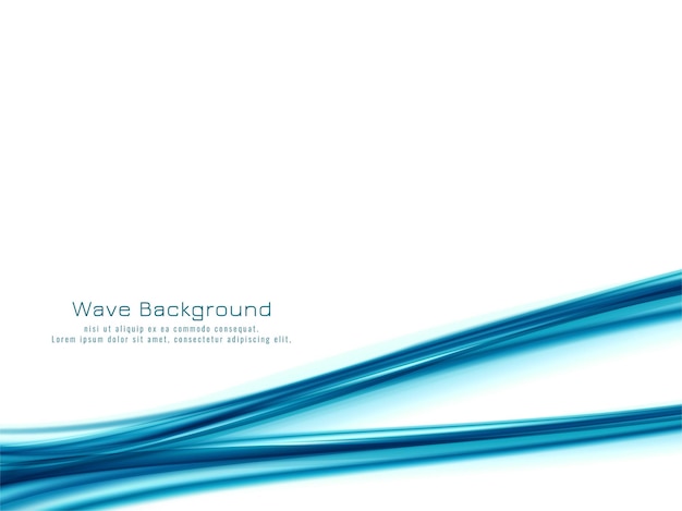 Free vector abstract blue wave background