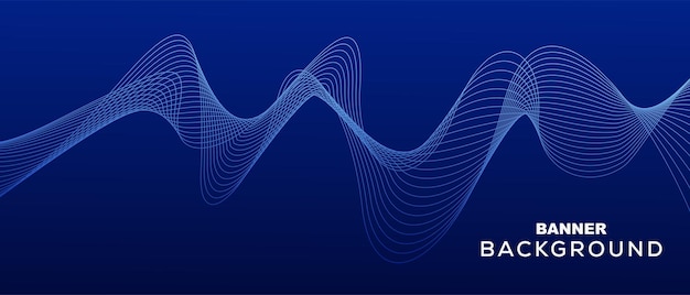 Free vector abstract blue wave background