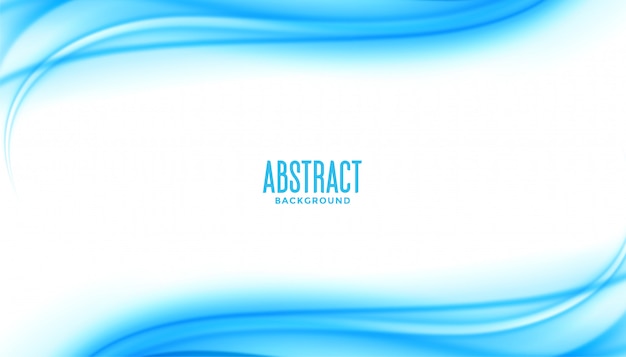 Abstract blue wave business style presentation