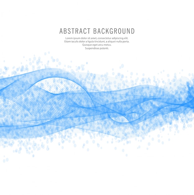 Free vector abstract blue wave design background