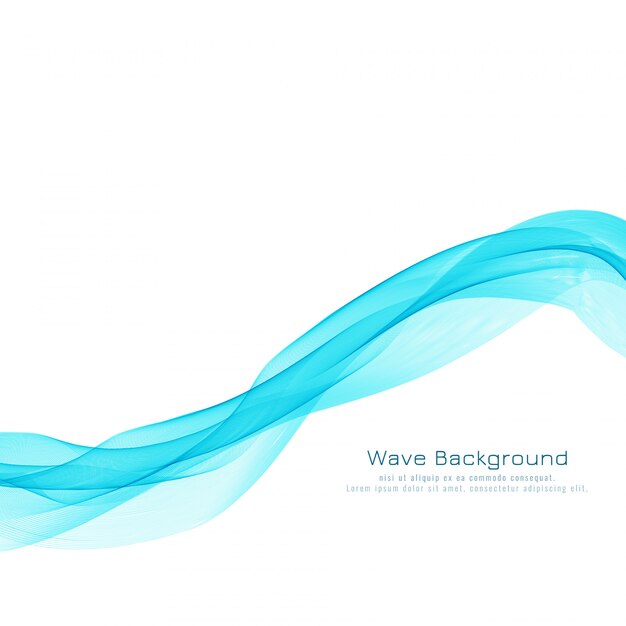 抽象的な青い波のデザインエレガントな背景