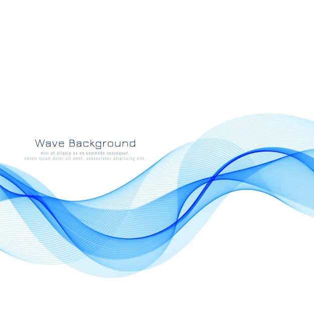 背景を流れる抽象的な青い波