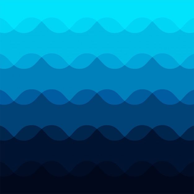 Free vector abstract blue wave pattern background