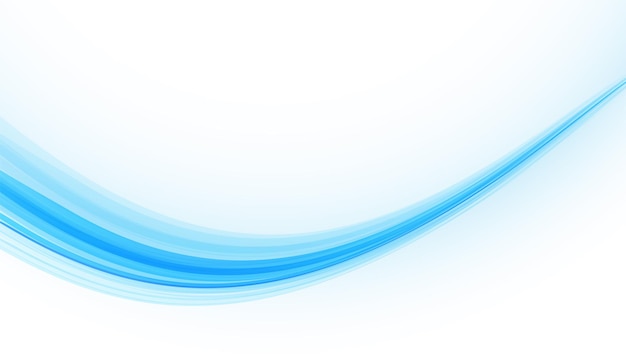 Free vector abstract blue wave smooth background