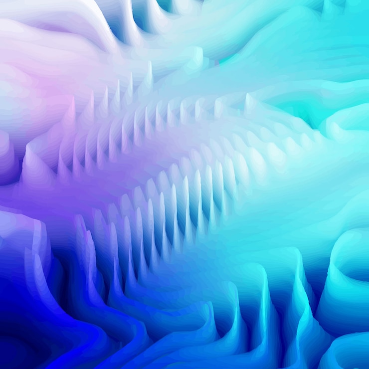 Free Vector abstract blue waves background