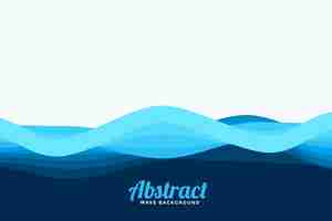 Free vector abstract blue waves style background