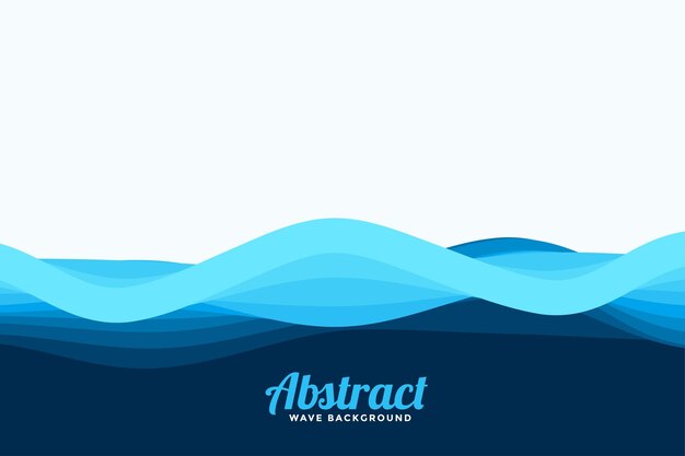 Abstract blue waves style background