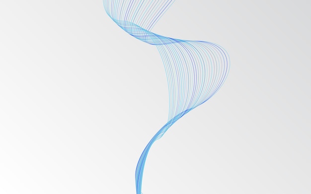 Abstract blue wavy lines background