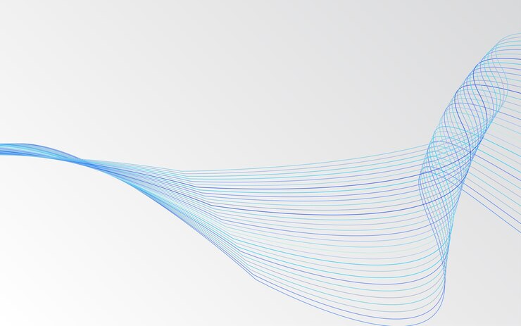 Free Vector abstract blue wavy lines background