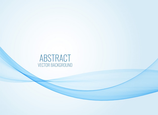 Free vector abstract blue wavy shape background