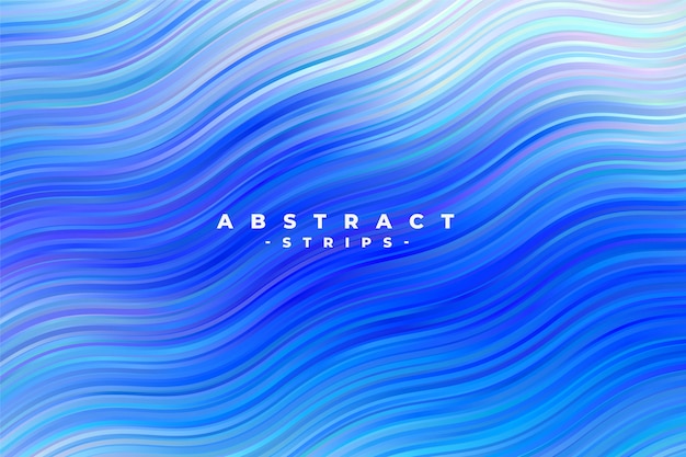Abstract blue wavy stripes background