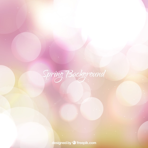 Free vector abstract blurred spring background