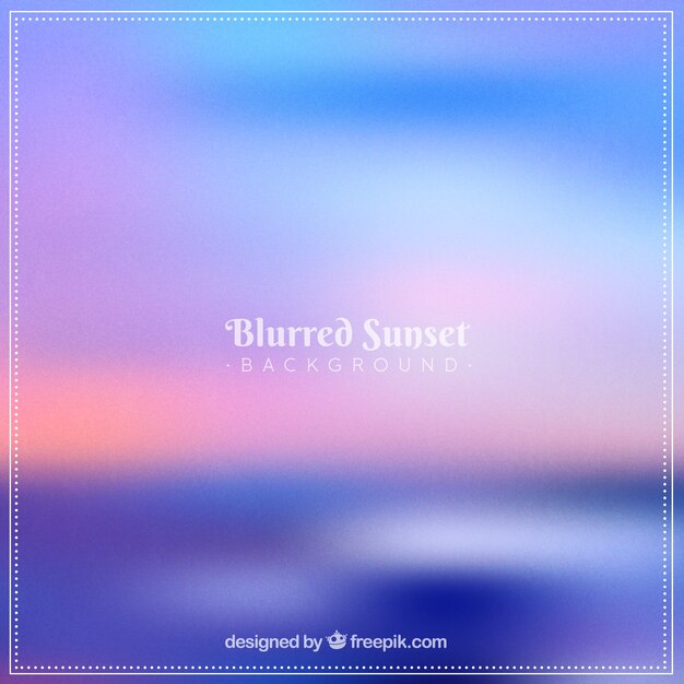 Abstract blurred sunset background