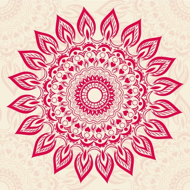 Free Vector abstract boho style shape background
