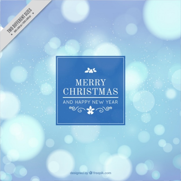 Free vector abstract bokeh background of merry christmas