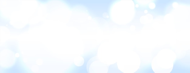 Free Vector abstract bokeh blurred banner on light sky background