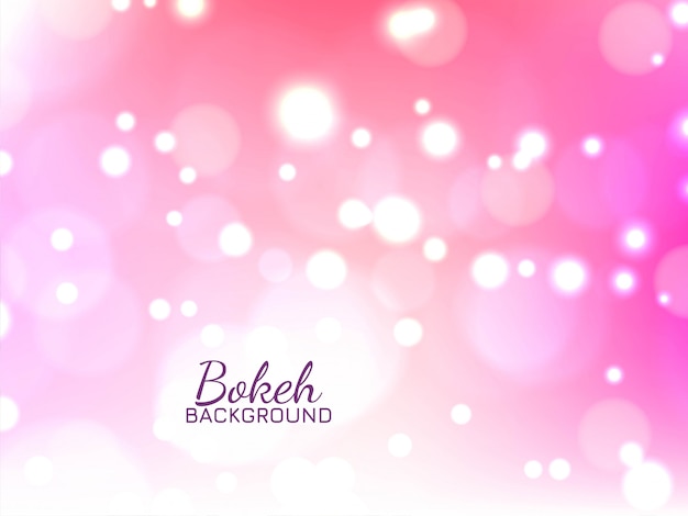 무료 벡터 추상 bokeh 밝은 분홍색 배경