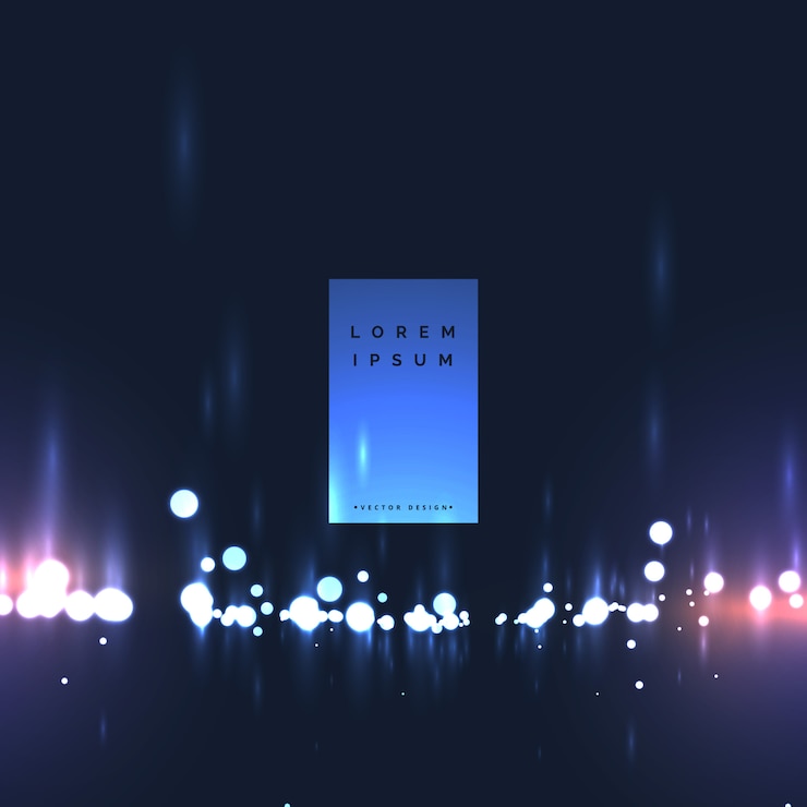 무료 Vector 추상 bokeh 빛 배경 디자인
