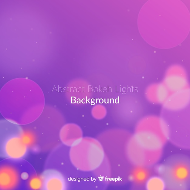 Free vector abstract bokeh lights background